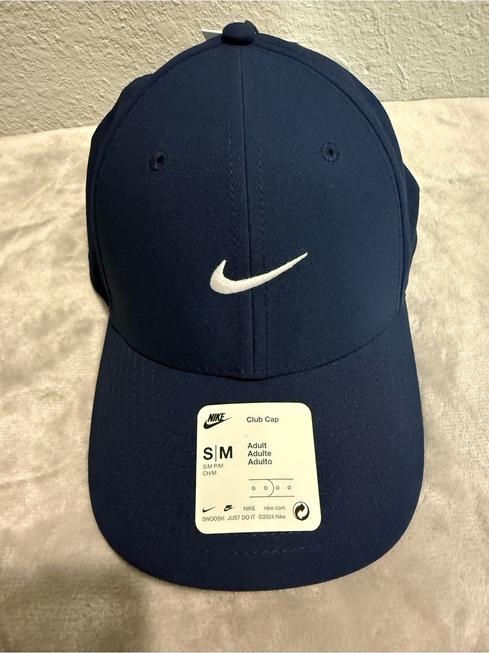 Nike Navy Blue Baseball Cap with White Swoosh